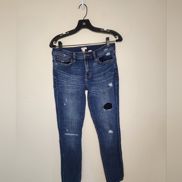 J Crew Women's Stretch Distressed Jeans Sz 28  *222.28 - Picture 4 of 7